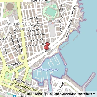 Mappa Via allo Sbarcadero San Lucia, 8, 96100 Siracusa, Siracusa (Sicilia)