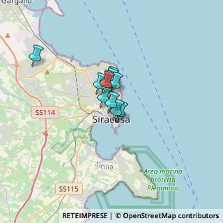 Mappa Via allo Sbarcadero S. Lucia, 96100 Siracusa SR, Italia (2.00818)