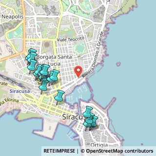 Mappa Via allo Sbarcadero S. Lucia, 96100 Siracusa SR, Italia (0.6725)