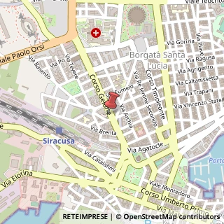 Mappa Corso Gelone, 39, 96100 Siracusa, Siracusa (Sicilia)