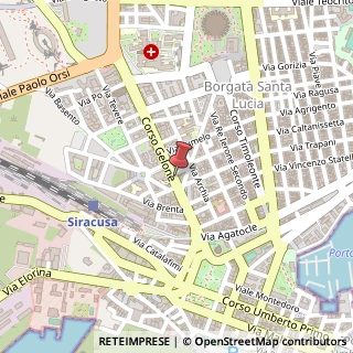 Mappa Corso Gelone, 39, 96100 Siracusa, Siracusa (Sicilia)