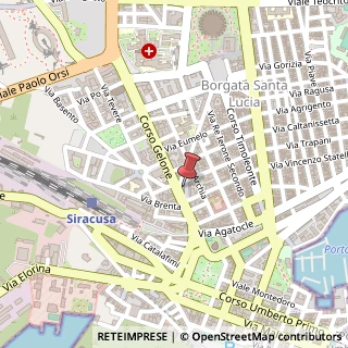 Mappa Via Monsignore Giacomo Carabelli, 2, 96100 Siracusa, Siracusa (Sicilia)