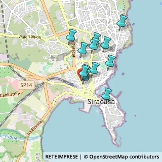 Mappa Via Plutarco, 96100 Siracusa SR, Italia (0.74833)