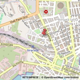 Mappa Via Tevere, 3 D, 96100 Siracusa, Siracusa (Sicilia)