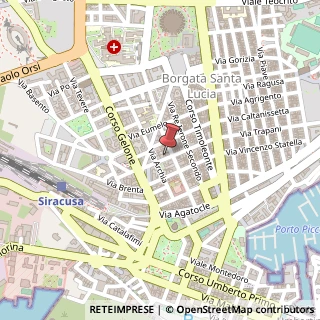 Mappa Via Mosco, 58, 96100 Siracusa, Siracusa (Sicilia)