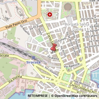 Mappa Via del Colle Temenite, 1, 96100 Siracusa, Siracusa (Sicilia)