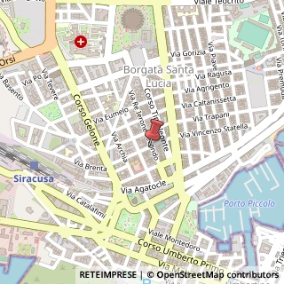 Mappa Via Re Ierone II, 59, 96100 Siracusa, Siracusa (Sicilia)