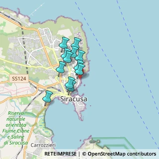 Mappa Via Pitagora da Reggio, 96100 Siracusa SR, Italia (1.25083)