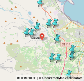 Mappa Via Giovanni Falcone, 96014 Floridia SR, Italia (4.93583)