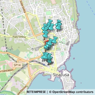 Mappa Via S. Simeone, 96100 Siracusa SR, Italia (0.6625)