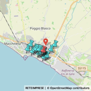 Mappa Via Madonna del Carmelo, 93012 Gela CL, Italia (1.4245)