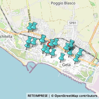 Mappa Via Nicolò Paci, 93012 Gela CL, Italia (0.8315)