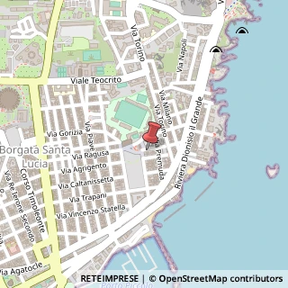 Mappa Via Giovanni Vermexio, 6, 96100 Siracusa, Siracusa (Sicilia)