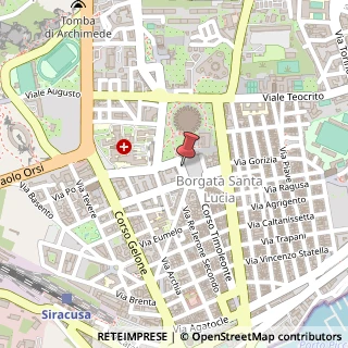 Mappa Piazza della Vittoria, 14, 96100 Siracusa, Siracusa (Sicilia)