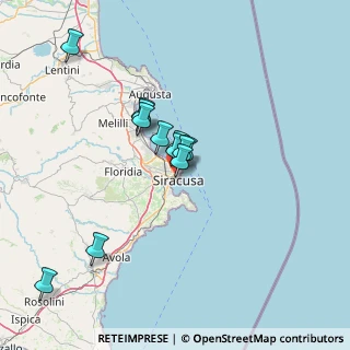 Mappa Via Giuseppe Testaferrata, 96100 Siracusa SR, Italia (12.84)