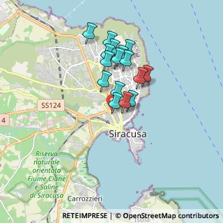 Mappa Via Giuseppe Testaferrata, 96100 Siracusa SR, Italia (1.57875)