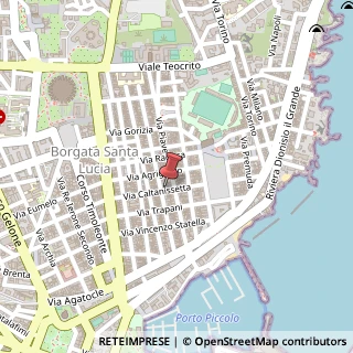 Mappa Via Caltanissetta,  44, 96100 Siracusa, Siracusa (Sicilia)