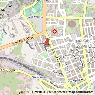 Mappa Via Tevere, 14, 96100 Siracusa, Siracusa (Sicilia)