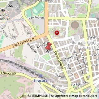Mappa Via Adige, 28, 96100 Siracusa, Siracusa (Sicilia)
