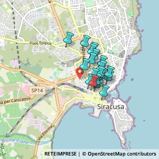 Mappa Via Simeto, 96100 Siracusa SR, Italia (0.633)