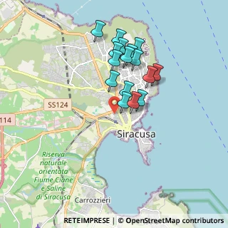 Mappa Via Simeto, 96100 Siracusa SR, Italia (1.73625)