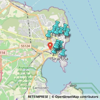Mappa Via Simeto, 96100 Siracusa SR, Italia (1.21667)