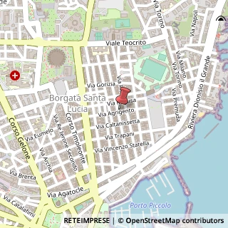 Mappa Via Agrigento,  44, 96100 Siracusa, Siracusa (Sicilia)