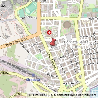 Mappa Via Giuseppe di Natale, 14, 96100 Siracusa, Siracusa (Sicilia)