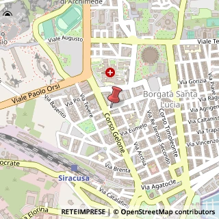 Mappa Via Giuseppe di Natale, 10, 96100 Siracusa, Siracusa (Sicilia)