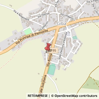 Mappa Via Amsicora, 42, 09010 Giba, Carbonia-Iglesias (Sardegna)