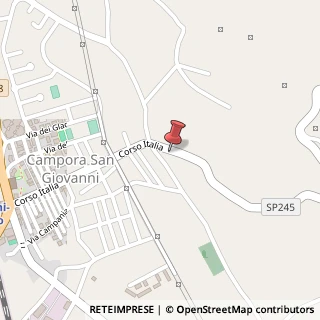 Mappa Corso Italia, 87032 Campora San Giovanni CS, Italia, 87032 Amantea, Cosenza (Calabria)