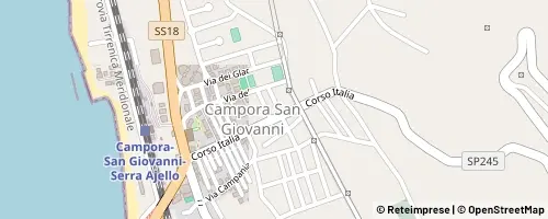 Mappa Amantea