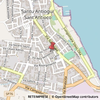 Mappa Via della Resistenza, 19, 09017 Sant'Antioco, Carbonia-Iglesias (Sardegna)