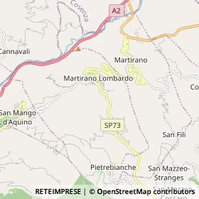 Mappa Martirano Lombardo