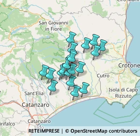 Mappa Via San Paolo, 88838 Mesoraca KR, Italia (9.6335)