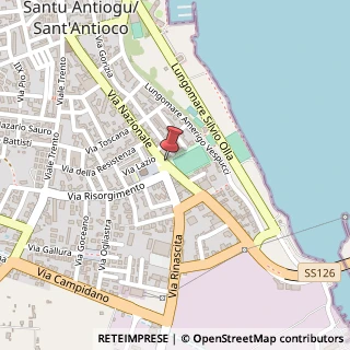 Mappa Via Nazionale,  168, 09017 Sant'Antioco, Carbonia-Iglesias (Sardegna)