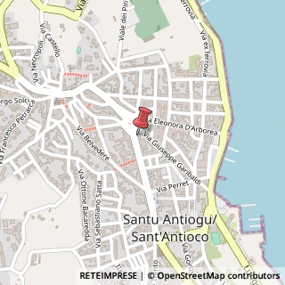 Mappa Via Giuseppe Garibaldi, 1, 09017 Sant'Antioco, Carbonia-Iglesias (Sardegna)