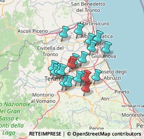 Mappa Via Nuova Frontiera, 64100 San Nicolò A Tordino TE, Italia (9.607)