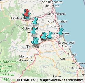 Mappa Via Michelangelo, 64100 San Nicolò A Tordino TE, Italia (10.88)