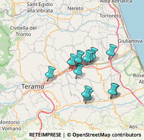 Mappa Superstrada Teramo nterno della stazione di servizio Metano Teramo Mare direzione Giulianova, 64100 San Nicolò A Tordino TE, Italia (5.28538)