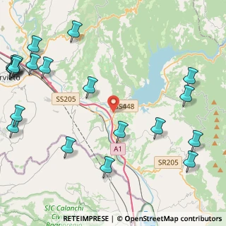Mappa Via Maestri del Lavoro, 05023 Baschi TR, Italia (6.6385)