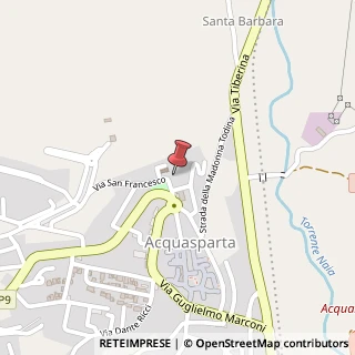 Mappa Via San Francesco, 5, 05021 Acquasparta, Terni (Umbria)