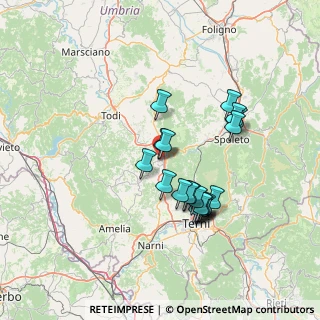 Mappa Piazzale Alibrando Santini, 05021 Acquasparta TR, Italia (13.0435)