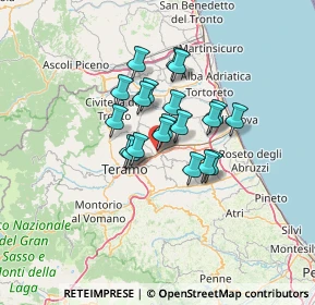 Mappa Via Pietro De Santi, 64100 San Nicolò A Tordino TE, Italia (9.3415)