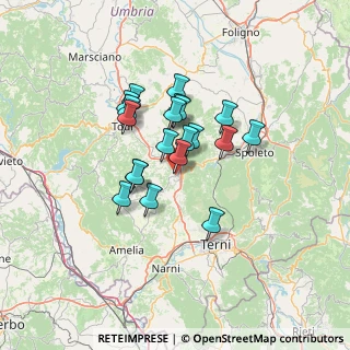 Mappa Via dello Stadio, 05021 Acquasparta TR, Italia (10.4045)