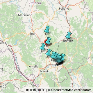 Mappa Via dello Stadio, 05021 Acquasparta TR, Italia (13.0485)