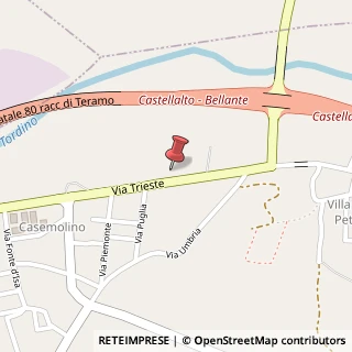 Mappa Via Marche Case Molino, 1, 64020 Castellalto, Teramo (Abruzzo)
