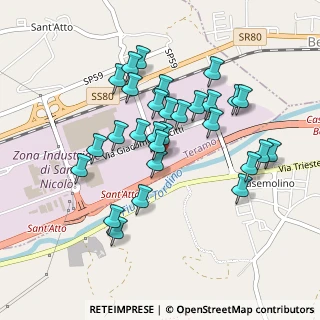 Mappa Via Giovanni Fabbri Zona Industriale Sant'Atto, 64100 Teramo TE, Italia (0.43103)