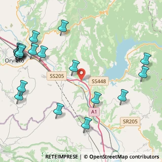 Mappa Viadotto Tevere, 05023 Baschi TR, Italia (6.208)