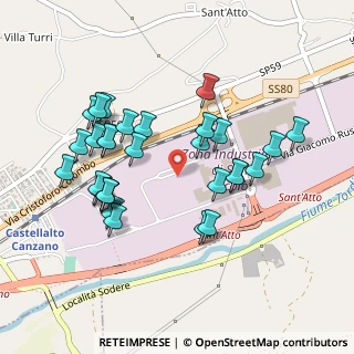 Mappa Via Attilio Di Sante, 64100 San Nicolò A Tordino TE, Italia (0.49333)